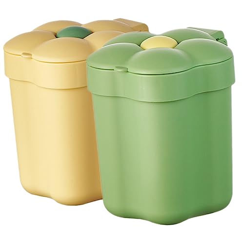 BATHVEVE 2 Stück Blumenförmiger Mülleimer Deckel Kleiner Abfalleimer für Büro Schlafzimmer und Wohnzimmer Dekorativ und Praktisch BATHVEVE 2 Stück Blumenförmiger Mülleimer Deckel Kleiner Abfalleimer für Büro Schlafzimmer und Wohnzimmer Dekorativ und Praktisch von BATHVEVE