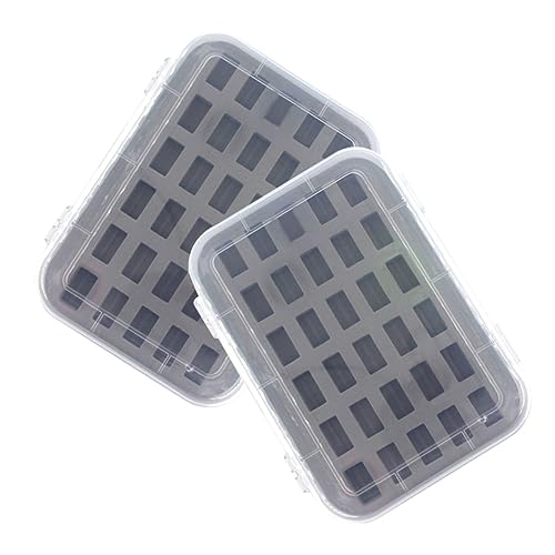 BATHVEVE 2 Stück Box Mit 30 Fächern Spulen Garnfarben Aufbewahrung Stick Und Nähspulenhalter Tragbare Spulenkapsel Spulenkapseln Spulen Organizer Einfache Hülle Für Spulen Aus von BATHVEVE
