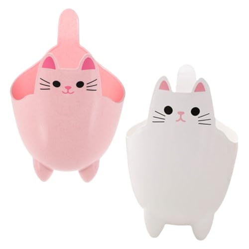 BATHVEVE 2 Stück Katzen Mülleimer für Schreibtisch Kreative Organizer Weiß und Rosa Kompakt Dekorativ für Büro Schlafzimmer und Wohnzimmer BATHVEVE 2 Stück Katzen Mülleimer für Schreibtisch Kreative Organizer Weiß und Rosa Kompakt Dekorativ für Büro Schlafzimmer und Wohnzimmer von BATHVEVE