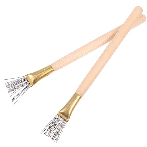 BATHVEVE 2 Stück Teiliges Set Polymer Clay Werkzeug Edelstahlbürsten für Keramikoberflächen Praktische Töpferwerkzeuge für Textur und Modellierung BATHVEVE 2 Stück Teiliges Set Polymer Clay Werkzeug Edelstahlbürsten für Keramikoberflächen Praktische Töpferwerkzeuge für Textur und Modellierung von BATHVEVE