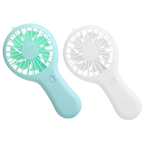 BATHVEVE 2 Stück Tragbarer Mini Handventilator USB Wiederaufladbar Leiser Persönlicher für Reisen Outdoor und Büro Weiß und Grün BATHVEVE 2 Stück Tragbarer Mini Handventilator USB Wiederaufladbar Leiser Persönlicher für Reisen Outdoor und Büro Weiß und Grün von BATHVEVE