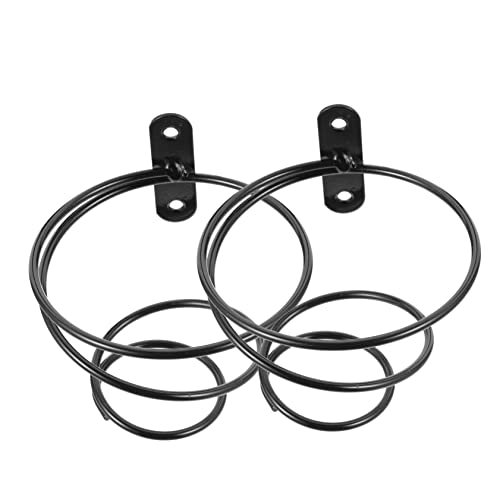 BATHVEVE 2 Stück Wandmontiertes Weinregal Metall Weinflaschenhalter für Flasche Stilvolles Design für Küche Bar oder Restaurant Robustes und Langlebiges Weinregal von BATHVEVE