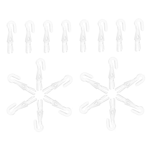 BATHVEVE 20 Stück Blinden Wand Ersatzhaken Transparente Regulierungs Haken für Fensterjalousien Langlebige und Flexible Konstruktion Einfache Handhabung Präzise Lichtanpassung von BATHVEVE