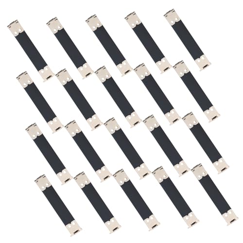BATHVEVE 20 Stück Teiliges Flexibles Metall Innenrahmen für Handtaschen Robuste Handtaschen Scharniere mit Federclip Geeignet für DIY Geldbörsen Münztaschen und Nähprojekte Zufällige Farbe von BATHVEVE