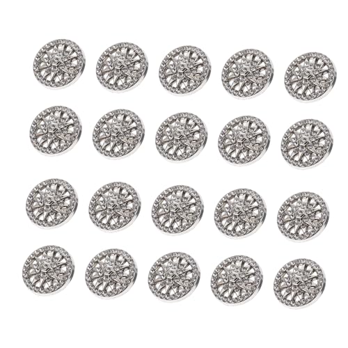 BATHVEVE 20 Stück Teiliges Metallknöpfe Langlebige Vielseitige Dekorationsknöpfe für Jacken Windbreaker DIY bastelprojekte Modische Kostüm accessoires aus Robustem Legierungs material von BATHVEVE