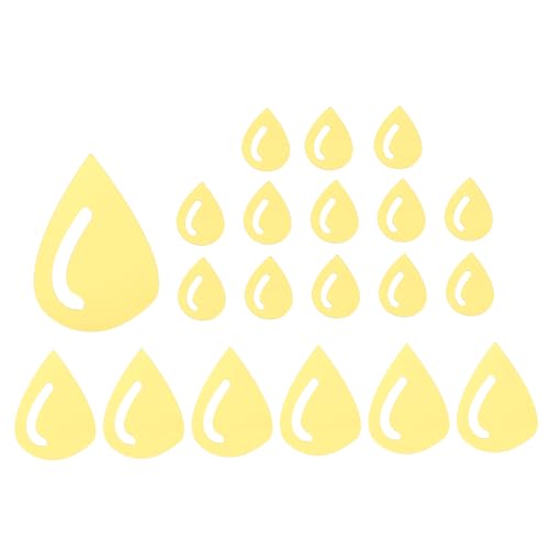 BATHVEVE 20Stücke Wandaufkleber aus Selbstklebend für Badezimmer und Wohnzimmer Kreative Raumdekoration mit Spiegeleffekt Goldene Farbe von BATHVEVE