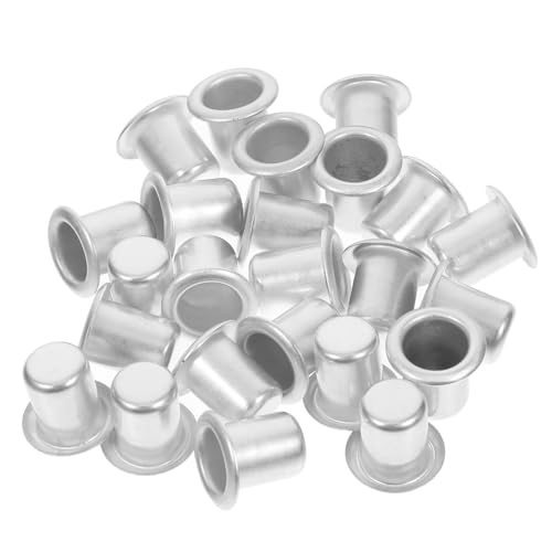 BATHVEVE 24stücke Wiederverwendbare Aluminium-kerzenhalter-einsätze Für -kerzenherstellung Und Teelichthalter Tropfschutz Und Elegante Tischdeko Kompatibel Mit Verschiedenen Kerzenarten BATHVEVE 24stücke Wiederverwendbare Aluminium-kerzenhalter-einsätze Für -kerzenherstellung Und Teelichthalter Tropfschutz Und Elegante Tischdeko Kompatibel Mit Verschiedenen Kerzenarten von BATHVEVE