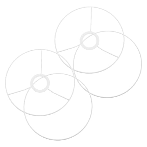 BATHVEVE 2Sätze Lampenschirm Halter Rahmen Ring DIY Lampenschirm Ring für Fassung Geeignet für Tischlampen Kronleuchter und Deckenleuchten Runde Metallstruktur von BATHVEVE