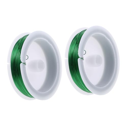 BATHVEVE 2rollen Farbiger Handgefertigter Draht Aus Eisen Zum Basteln DIY-schmuck Perlendraht Mehrzweck-draht Zum Selbermachen Wetterbeständig Und Flexibel von BATHVEVE