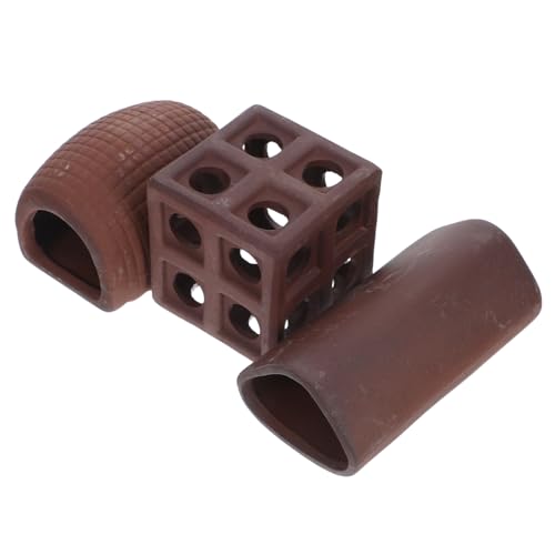 BATHVEVE 3 Stück Aquarium Versteckhäuser aus Keramik Dekorative für Fische und Garnelen Zucht Rückzugsmöglichkeit Aquarien BATHVEVE 3 Stück Aquarium Versteckhäuser aus Keramik Dekorative für Fische und Garnelen Zucht Rückzugsmöglichkeit Aquarien von BATHVEVE