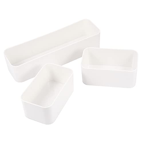 BATHVEVE 3 Stück Aufbewahrungsbox Für Die Wand Nachttisch Korb Nachttischtasche Paket Kontrolle Weiden Selbstklebender Organizer Stand Leiste Lagerregal Zusammenklappbar Plastik Weiß BATHVEVE 3 Stück Aufbewahrungsbox Für Die Wand Nachttisch Korb Nachttischtasche Paket Kontrolle Weiden Selbstklebender Organizer Stand Leiste Lagerregal Zusammenklappbar Plastik Weiß von BATHVEVE
