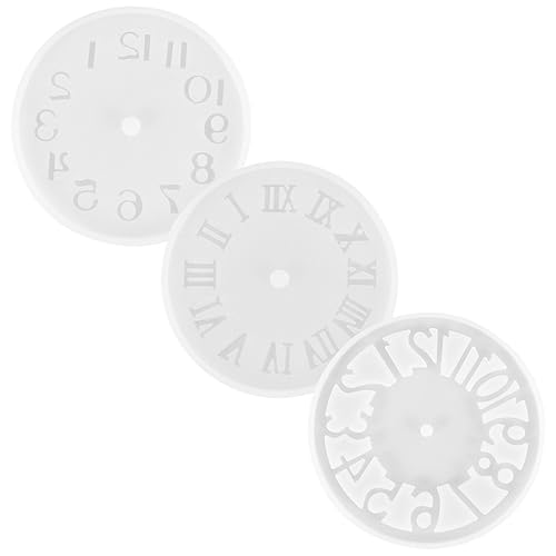 BATHVEVE 3 Stück Silikonform für Wiederverwendbare Epoxidharz Gießform Uhr Design für DIY Projekte und Handarbeiten Leicht zu Reinigen und Einfach zu Entformen von BATHVEVE