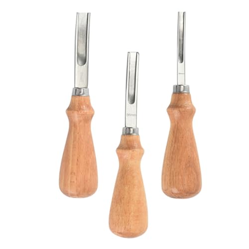 BATHVEVE 3 Stück Teiliges Lederbearbeitungs Leder und Polierwerkzeuge mit Ergonomischem Holzgriff für DIY Projekte Geeignet für Verschiedene Lederstärken BATHVEVE 3 Stück Teiliges Lederbearbeitungs Leder und Polierwerkzeuge mit Ergonomischem Holzgriff für DIY Projekte Geeignet für Verschiedene Lederstärken von BATHVEVE