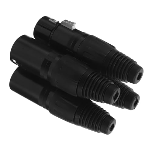 BATHVEVE 4 Stück Audio Mikrofonanschluss Audio Mikrofonanschluss Xlr Mikrofonadapter Stereo Adapter Leitungsadapter 5 Polige Xlr Stecker Symmetrischer von BATHVEVE