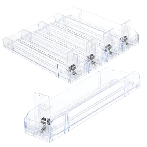 BATHVEVE 4 Stück Automatischer Zigarettenständer Transparentes Zigarettenpusher Tablett für Einzelhandel Vielseitig Einsetzbar Schützt Zigaretten Sorgt für Ordnung und Erleichtert Zugriff von BATHVEVE