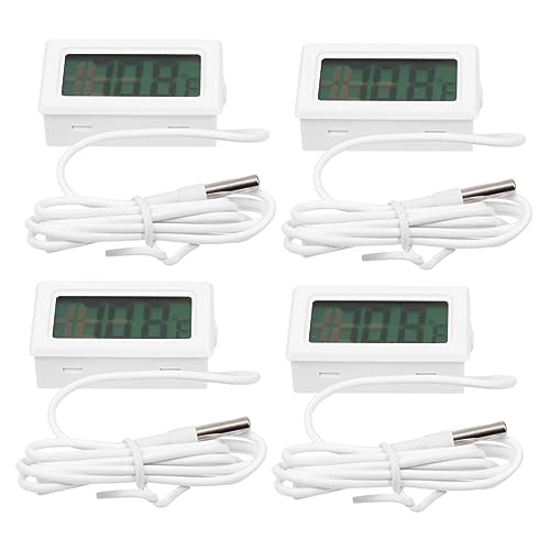 BATHVEVE 4 Stück Digitale Aquarien Thermometer für Indoor Nutzung Präzise Temperaturmessung für Fischbecken Reptilienboxen und Weiß BATHVEVE 4 Stück Digitale Aquarien Thermometer für Indoor Nutzung Präzise Temperaturmessung für Fischbecken Reptilienboxen und Weiß von BATHVEVE