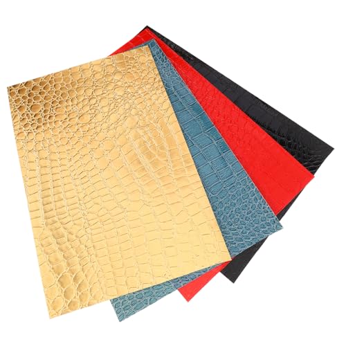 BATHVEVE 4stücke Kunstlederplatten Für DIY-projekte Geprägt Mit Textur Für Taschen Accessoires Und Schmuckherstellung Aus Hochwertigem Ledermaterial BATHVEVE 4stücke Kunstlederplatten Für DIY-projekte Geprägt Mit Textur Für Taschen Accessoires Und Schmuckherstellung Aus Hochwertigem Ledermaterial von BATHVEVE