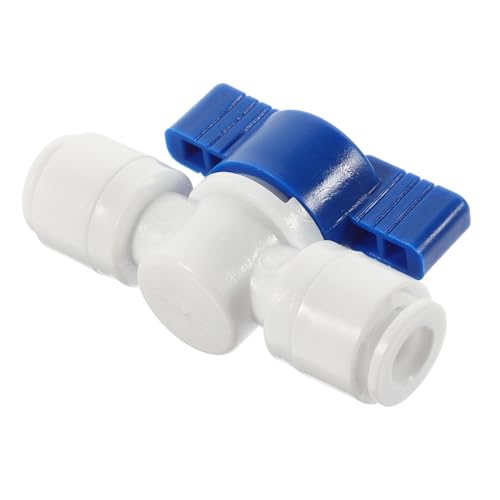 BATHVEVE 4 Stück Teiliges PE Kunststoff Kugelventil für Wasserfilter Rückspülung Manuelle Steuerung Korrosionsbeständig Leicht für Abwasserreiniger und Bewässerungssysteme von BATHVEVE