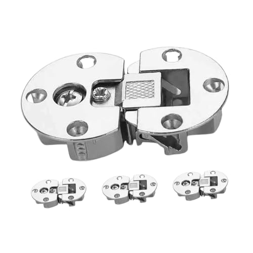 BATHVEVE 4 Stück Teiliges Verstellbares Scharnier Verdeckt Bündig Montiert Große Silberne Metallscharniere für Küchen und Schrankschubladen Platzsparend durch Dropdown Funktion Modernes BATHVEVE 4 Stück Teiliges Verstellbares Scharnier Verdeckt Bündig Montiert Große Silberne Metallscharniere für Küchen und Schrankschubladen Platzsparend durch Dropdown Funktion Modernes von BATHVEVE