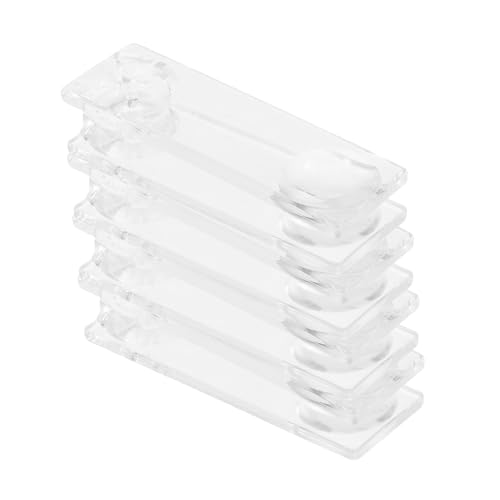 BATHVEVE 4 Stück Transparente Kunststoff Schnurgewichte für Vorhangzuggriffe Ersatzknöpfe für Jalousien und Langlebige und Robuste Fensterzubehörteile von BATHVEVE