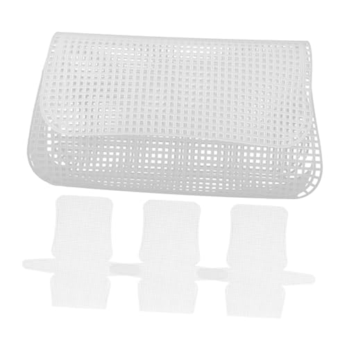BATHVEVE 4Stücke Plastiknetzblätter für DIY Taschen Langlebige Kunststoff mit Glatten Oberflächen Geeignet für Bastelprojekte und Häkeln für Anfänger von BATHVEVE