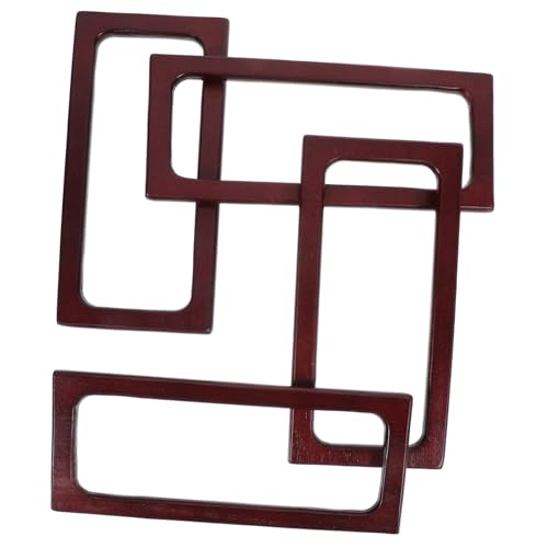BATHVEVE 4Stücke Retro Holzgriffe für Handtaschen Hübsche und Langlebige Ersatzgriffe Hochwertigem Holz für DIY Handtaschen und Geldbörsen Stilvollem Vintage Design von BATHVEVE