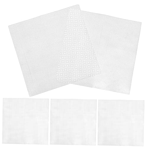 BATHVEVE 5 Stück Kunststoff Mesh Platten für DIY Taschen Stickerei und Bastelprojekte Vielseitig Einsetzbar für Dekorationen Untersetzer und Mehr von BATHVEVE