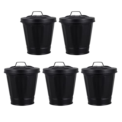 BATHVEVE Kleiner Mülleimer aus Verzinktem Dekorativ und Tragbar für Schreibtisch und Büro 5 Stück BATHVEVE Kleiner Mülleimer aus Verzinktem Dekorativ und Tragbar für Schreibtisch und Büro 5 Stück von BATHVEVE