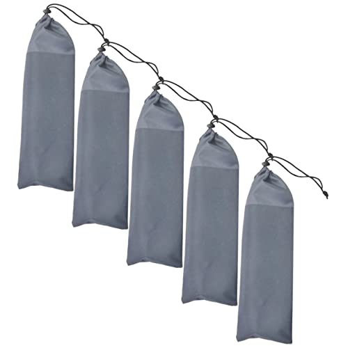 BATHVEVE 5 Stück Zelt Heringe Aufbewahrungstasche Teiliges Strapazierfähigem Oxford für Camping Wandern und Outdoor Aktivitäten für Zeltspitzen und Zubehör Platzsparendes Design von BATHVEVE