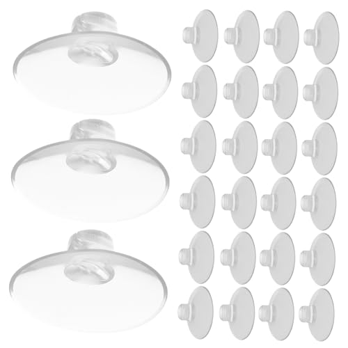 BATHVEVE 50 Stück Transparente Schwere Saugnapf Haken mit Offenem Haken und Perforiertem Design Kleine Saugnäpfe für Kabelmanagement in Bad Küche und Glatten Oberflächen BATHVEVE 50 Stück Transparente Schwere Saugnapf Haken mit Offenem Haken und Perforiertem Design Kleine Saugnäpfe für Kabelmanagement in Bad Küche und Glatten Oberflächen von BATHVEVE