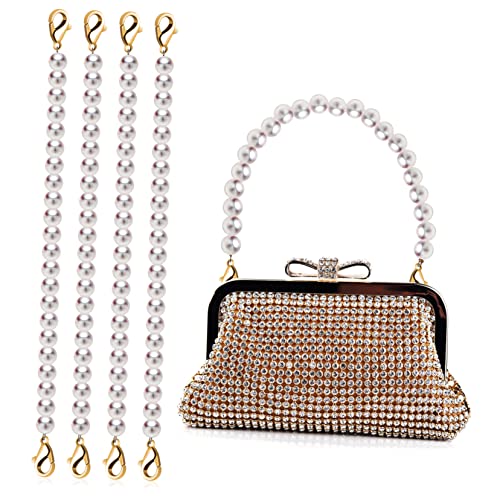 BATHVEVE 5stücke Perlen Taschenkette Dekorative Handtaschen Ersatzketten Für Damen Lange Handtaschenriemen Mit Perlen Für Geldbörsen Und Handtaschen von BATHVEVE