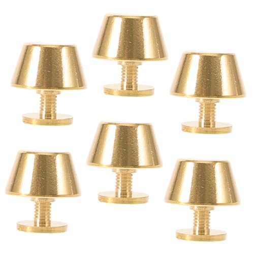 BATHVEVE 6 Stück Handtaschenboden Zur Geldbörsenherstellung - Metalltaschenfüße-Hardware-Set - Accessoire-Verzierungen von BATHVEVE
