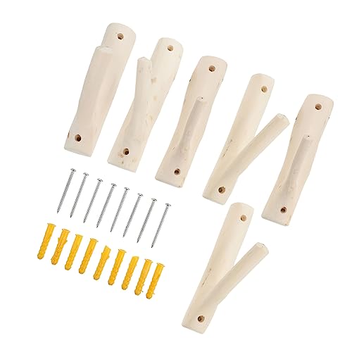 BATHVEVE 6 Stück Holzast Wandhaken Kreative Garderobe für Mäntel Hüte Schlüssel und Dekoration Rustikales Design für Flur Badezimmer und Schlafzimmer BATHVEVE 6 Stück Holzast Wandhaken Kreative Garderobe für Mäntel Hüte Schlüssel und Dekoration Rustikales Design für Flur Badezimmer und Schlafzimmer von BATHVEVE