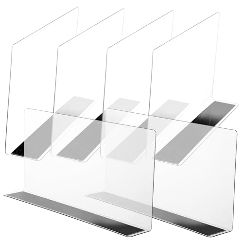 BATHVEVE 6 Stück Regalteiler aus PVC Multifunktionale Trennwände für Supermärkte und Geschäfte Stabiler Halt mit Magneten BATHVEVE 6 Stück Regalteiler aus PVC Multifunktionale Trennwände für Supermärkte und Geschäfte Stabiler Halt mit Magneten von BATHVEVE