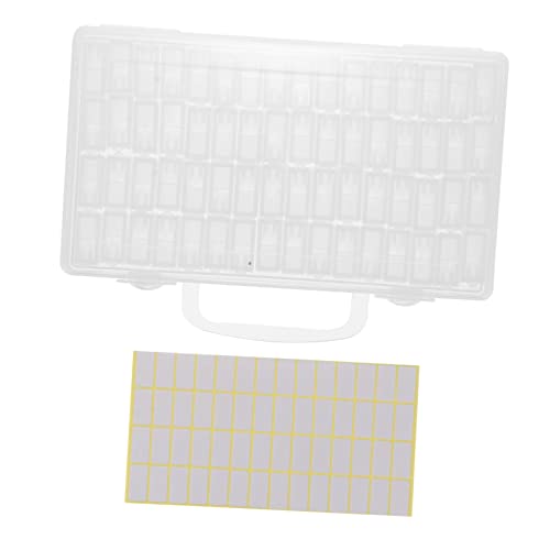 BATHVEVE 64 Aufbewahrungskiste Nagel Diamanten Bastel-Organizer-Koffer Basteln von Perlenbehälter Etui mit Diamantstickerei Vorratsbehälter Behälter für Diamantstickereien Perlenfall pp BATHVEVE 64 Aufbewahrungskiste Nagel Diamanten Bastel-Organizer-Koffer Basteln von Perlenbehälter Etui mit Diamantstickerei Vorratsbehälter Behälter für Diamantstickereien Perlenfall pp von BATHVEVE