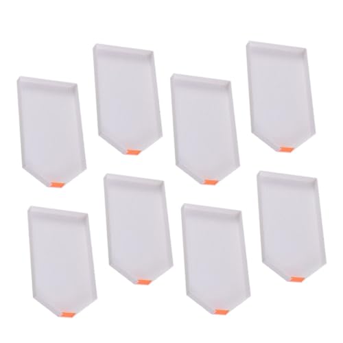 BATHVEVE 8 Stück Diamant Stichtablett Diamant Sticktablett Perlen Maltablett Diamant Perlen Tablett Kreuzstich Tablett Weiß von BATHVEVE