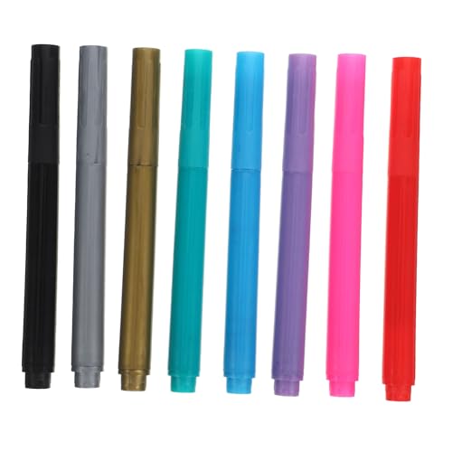 BATHVEVE 8 Stück Metallic Marker für Weingläser Waschbar Schnell Trocknend Bunten Farben zum Markieren von Gläsern für Partys und Kreative Projekte BATHVEVE 8 Stück Metallic Marker für Weingläser Waschbar Schnell Trocknend Bunten Farben zum Markieren von Gläsern für Partys und Kreative Projekte von BATHVEVE