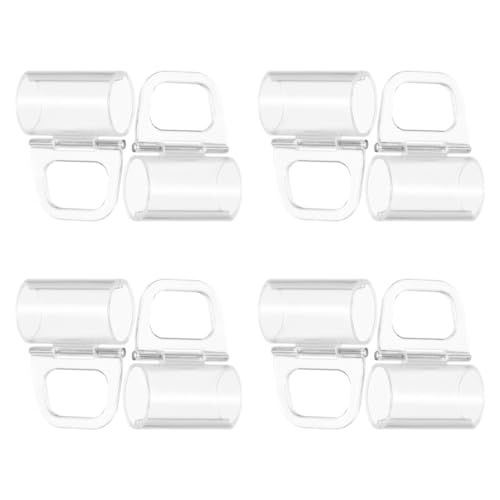 BATHVEVE 8 Stück Teiliges Kunststoff Rollos Griffhalter Kompatibel mit Faltenrollos Einfache Montage Langlebige Fensterjalousien Clips für Bequeme Bedienung und Lichtregulierung von BATHVEVE
