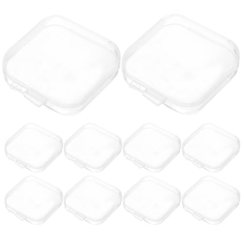 BATHVEVE 80stücke Aufbewahrungsbox Für Schmuck Mini Organizer-Box Aus Kunststoff Transparenter Behälter Für Ohrringe Tragbarer Lagerungsbehälter Für Accessoires Praktische von BATHVEVE