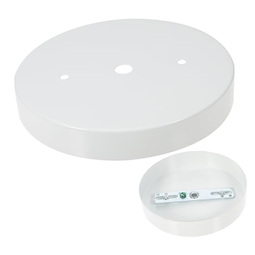 BATHVEVE Deckenbaldachin aus Robustem Montageplatte für Pendelleuchten Moderne Lampenabdeckung für Wohnzimmer Flur Restaurant Kompatibel mit Kronleuchtern und DIY Beleuchtung von BATHVEVE