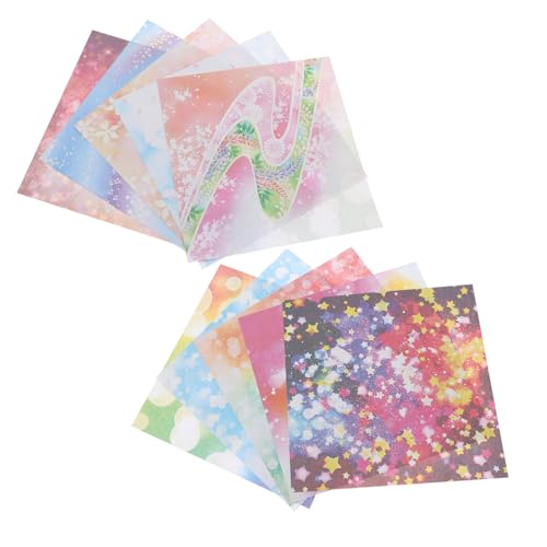 BATHVEVE Doppelseitiges Origami Papier Buntes Bastelpapier im Sternenhimmel Design Quadratische Faltblätter für DIY Kunsthandwerk und Kreative Bastelprojekte BATHVEVE Doppelseitiges Origami Papier Buntes Bastelpapier im Sternenhimmel Design Quadratische Faltblätter für DIY Kunsthandwerk und Kreative Bastelprojekte von BATHVEVE