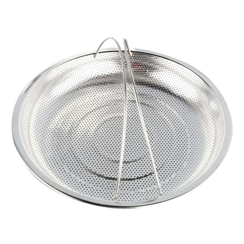 BATHVEVE Edelstahl Dampfkorb mit Feinem Sieb Dampfeinsatz für Kochtopf Gemüse Reis Tamales Robustes Dampfgareinsatz mit Griff Vielseitiger Gemüsedämpfer und Obstwascher von BATHVEVE