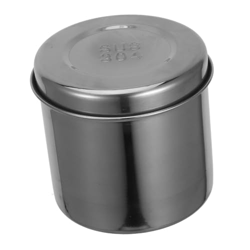 BATHVEVE Edelstahl Medikamentenbehälter mit Deckel Jodresistent Luftdichter Wundauflagenbehälter für Baumwollkugeln Mull und Salben Rostfreier Aufbewahrungstopf für Medizinische Verbände von BATHVEVE