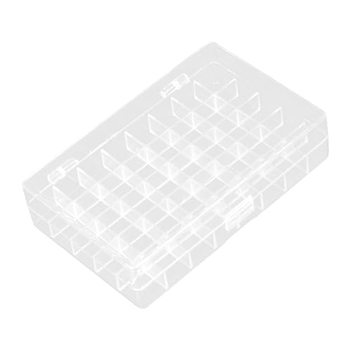 BATHVEVE 40gitter Transparente Acryl-aufbewahrungsbox Mit Fächern Und Deckel Für Büromaterial Künstlerbedarf Schmuck Und Kleine Accessoires Robuste Bauweise Klare Sichtbarkeit Und von BATHVEVE