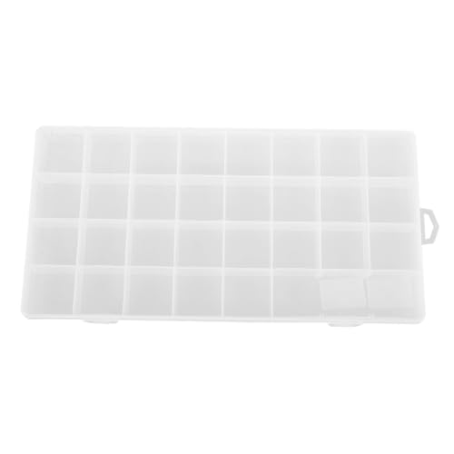 BATHVEVE Fächer Aufbewahrungsbox Aus Kunststoff Transparente Sortierbox Für Schmuck Perlen Und Kleinteile Robuste Und Praktische Organizer-lösung von BATHVEVE