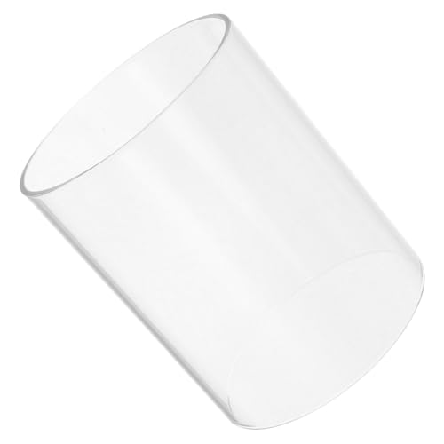 BATHVEVE Glas Kerzenhalterhülle Klar Mit Offenem Ende Kerzenschirmabdeckung Aus Borosilikatglas Für Haushalt Und Schreibtisch von BATHVEVE