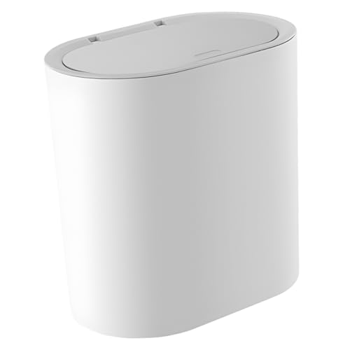 BATHVEVE Großer Mülleimer mit Druckdeckel Moderner Abfallbehälter für Badezimmer Küche und Camping Leichter Stabiler für Zuhause und Büro BATHVEVE Großer Mülleimer mit Druckdeckel Moderner Abfallbehälter für Badezimmer Küche und Camping Leichter Stabiler für Zuhause und Büro von BATHVEVE