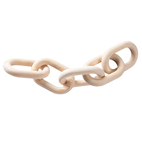 BATHVEVE Holzkette Deko Ornament Handgefertigte Wanddekoration Aus Holz Für Wohnzimmer Schlafzimmer Rustikale Wohnstile Boho Kettenlink Für Tisch Und Heimdekoration BATHVEVE Holzkette Deko Ornament Handgefertigte Wanddekoration Aus Holz Für Wohnzimmer Schlafzimmer Rustikale Wohnstile Boho Kettenlink Für Tisch Und Heimdekoration von BATHVEVE