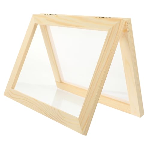 BATHVEVE Holzrahmen zum Papierherstellen Mittelgroßer DIY Papierherstellungssieb aus Langlebigem Kiefernholz für Bastelset zur Traditionellen Papierherstellung und Kreativen BATHVEVE Holzrahmen zum Papierherstellen Mittelgroßer DIY Papierherstellungssieb aus Langlebigem Kiefernholz für Bastelset zur Traditionellen Papierherstellung und Kreativen von BATHVEVE