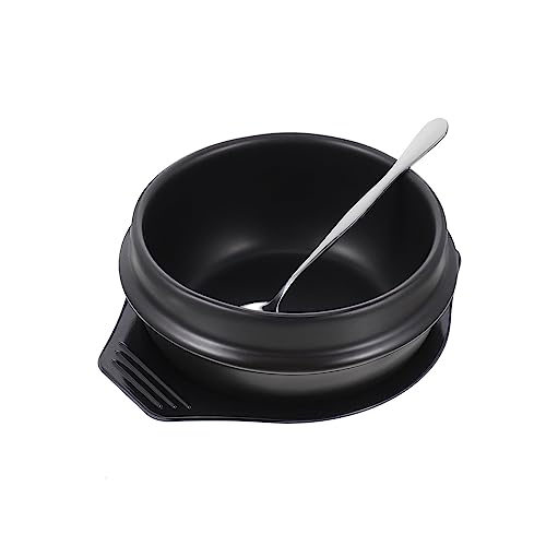 BATHVEVE Keramik Casserole Leichtes Kochgeschirr für Bibimbap und Eintöpfe mit Gleichmäßiger Wärmeverteilung Hitzebeständig Geeignet für Authentische Koreanische Küche zu Hause von BATHVEVE